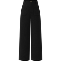 Casual Wide Palazzo Pants with High Waist and Pockets - Clarissa