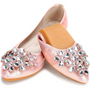 Glitzernde Strass Ballerina Flats - Yelena