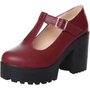 T-Riemen Chunky Plateauabsätze – Jane