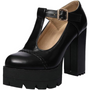 T-Riemen Chunky Plateauabsätze – Jane