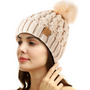 Bequeme Winter Pom Mütze - Yvonne