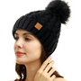 Bequeme Winter Pom Mütze - Yvonne