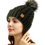Bequeme Winter Pom Mütze - Yvonne