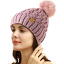 Bequeme Winter Pom Mütze - Yvonne