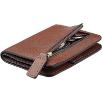 Compact RFID-Blocking Luxury Leather Women's Wallet - Elvira