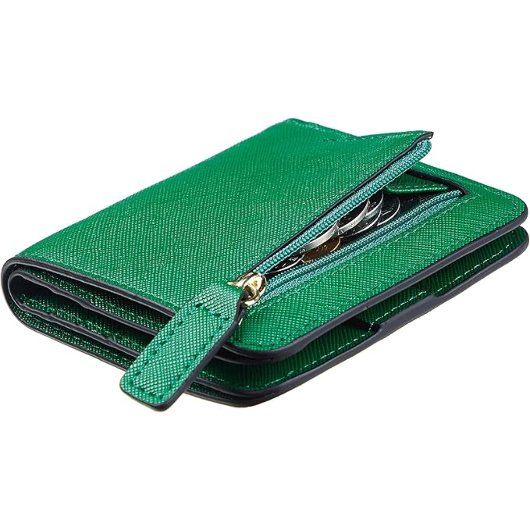 Compact RFID-Blocking Luxury Leather Women's Wallet - Elvira