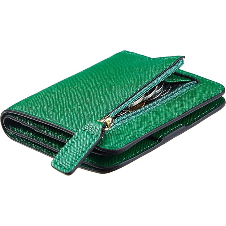 Compact RFID-Blocking Luxury Leather Women's Wallet - Elvira