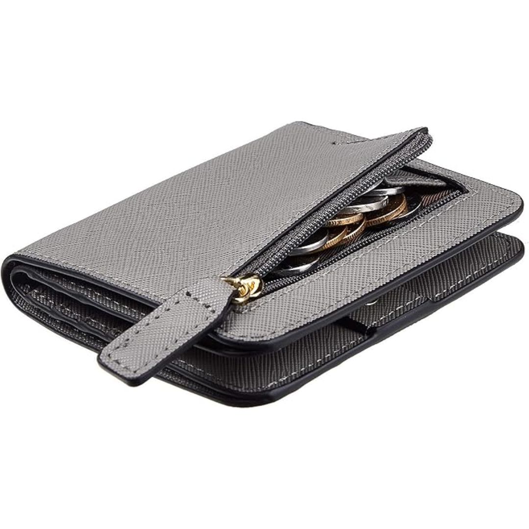Compact RFID-Blocking Luxury Leather Women's Wallet - Elvira