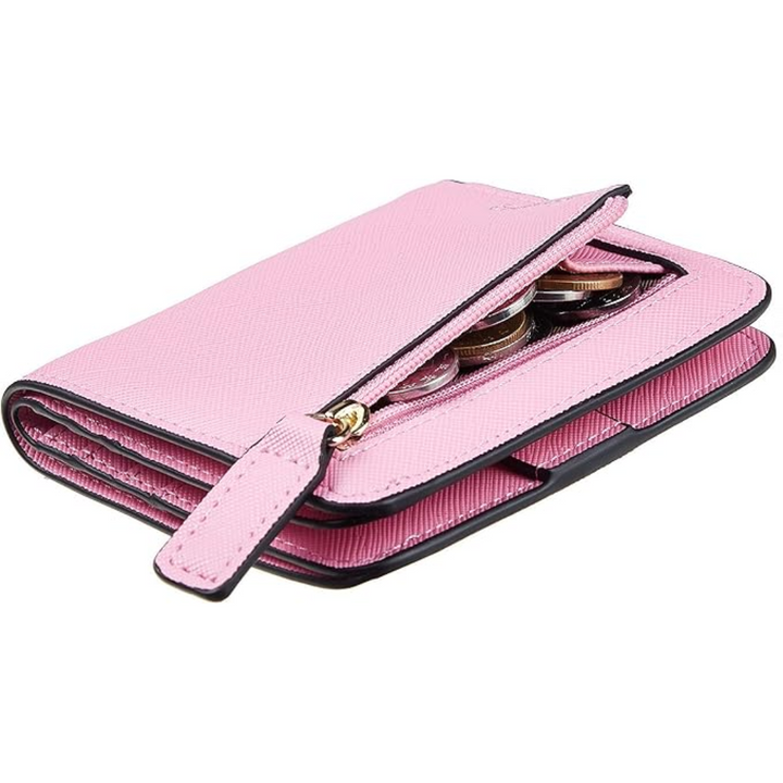 Compact RFID-Blocking Luxury Leather Women's Wallet - Elvira