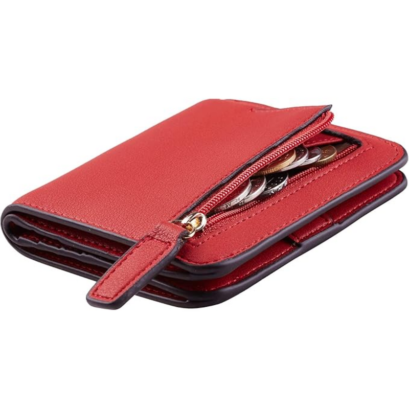 Compact RFID-Blocking Luxury Leather Women's Wallet - Elvira