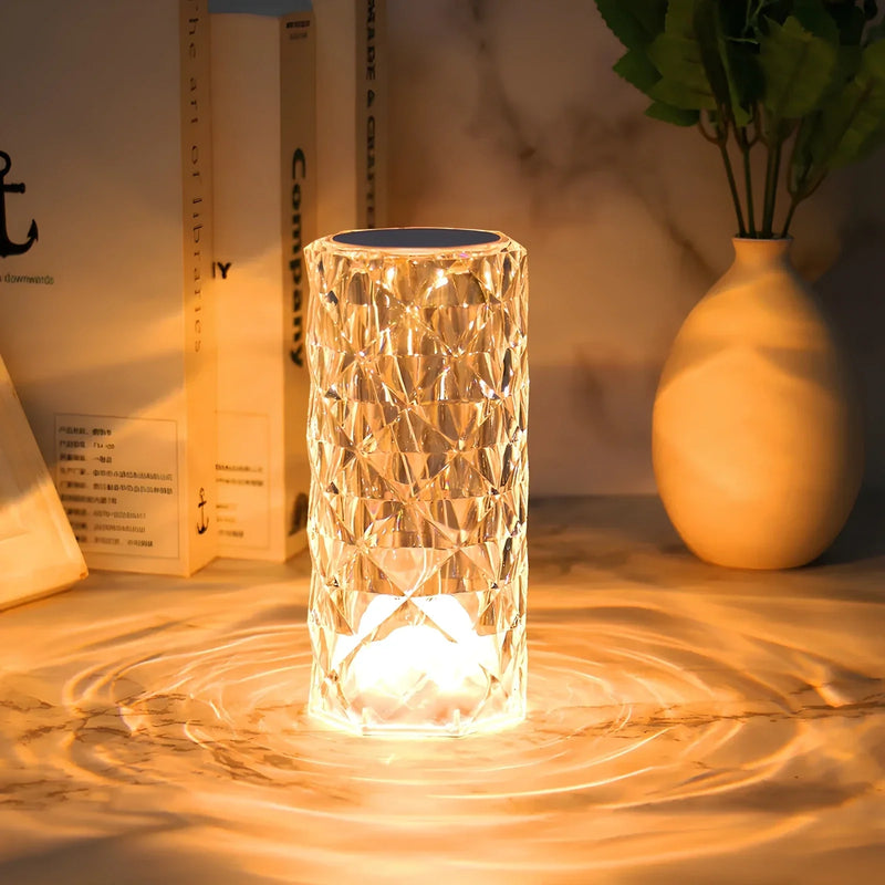 Kristall-Tischlampe mit Touchsteuerung - Aurora
