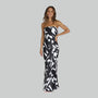 Trägerloses Maxikleid mit luftiger Passform – Jade