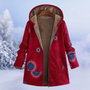 Bequeme Damen Winterjacke mit Blumenmuster - Ivy
