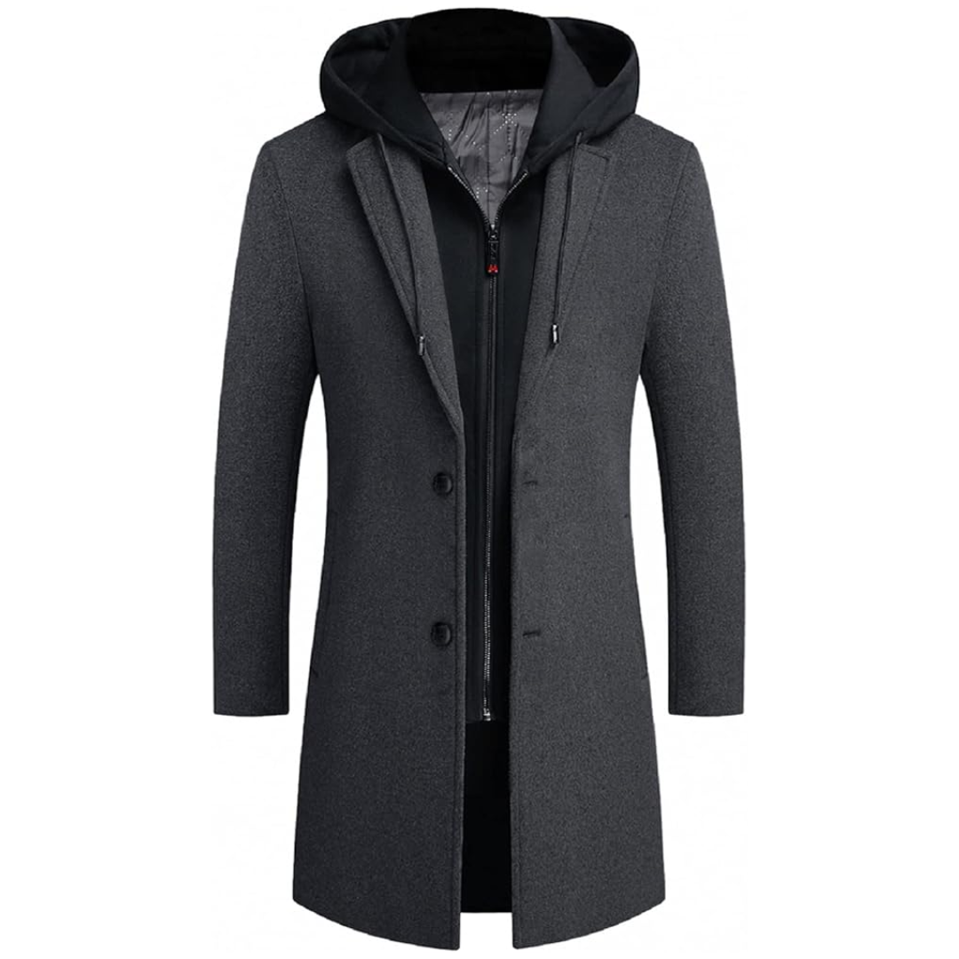 Herren Winter Trenchcoat aus Wollmischung - Liam