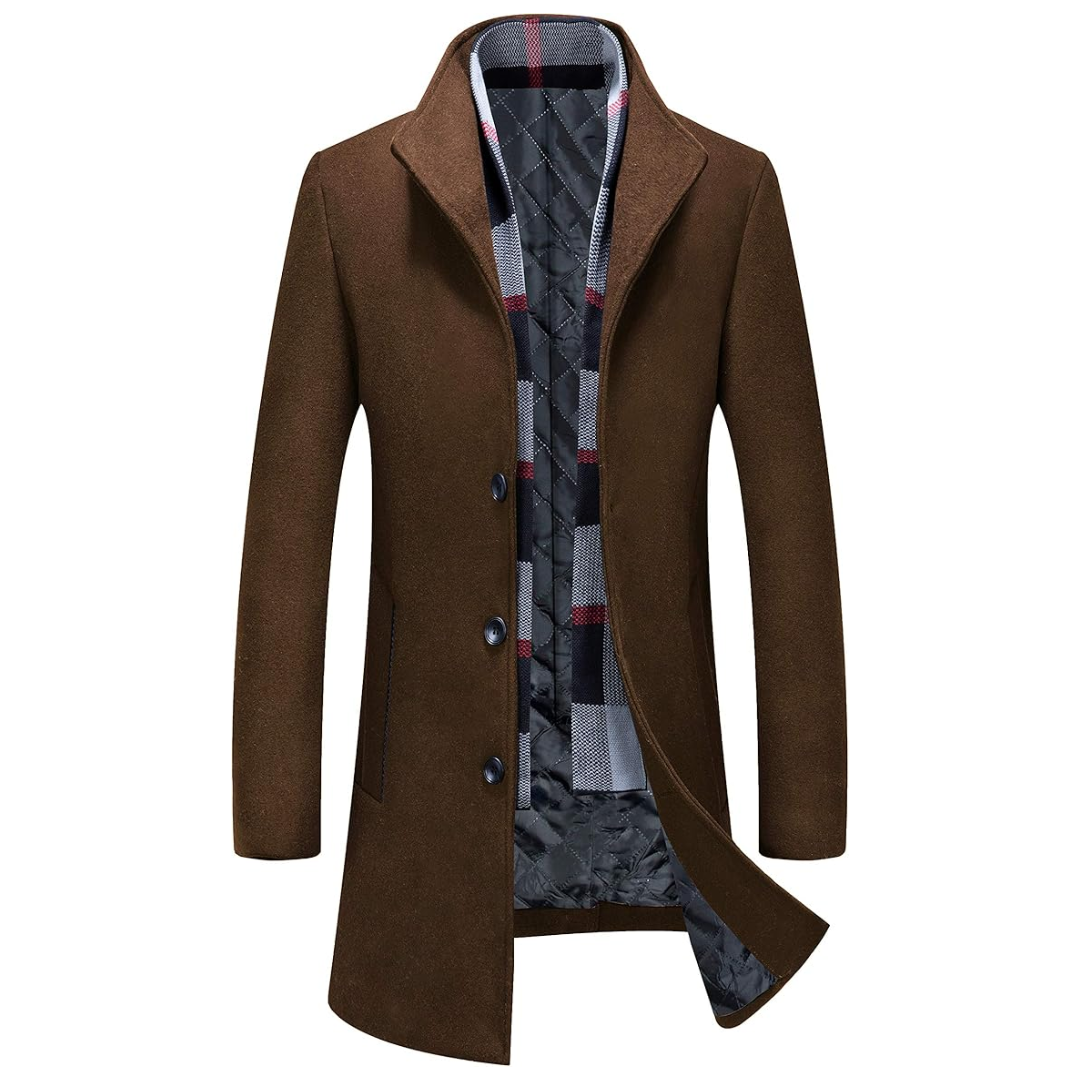 Herren Winter Trenchcoat aus Wollmischung - Liam