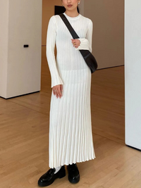 Gracie Gestricktes Maxikleid | Eng & schmeichelhaft