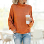 Trendiger gestrickter Damenpullover - Olivia