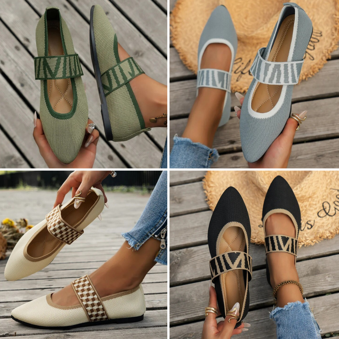 Stilvolle Damen-Sommerschuhe mit spitzer Spitze - Lina