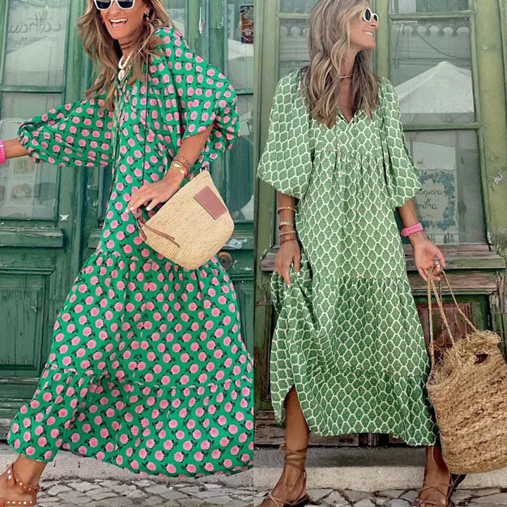 Boho zomerjurk in Ibiza-stijl met een losse pasvorm – Elira