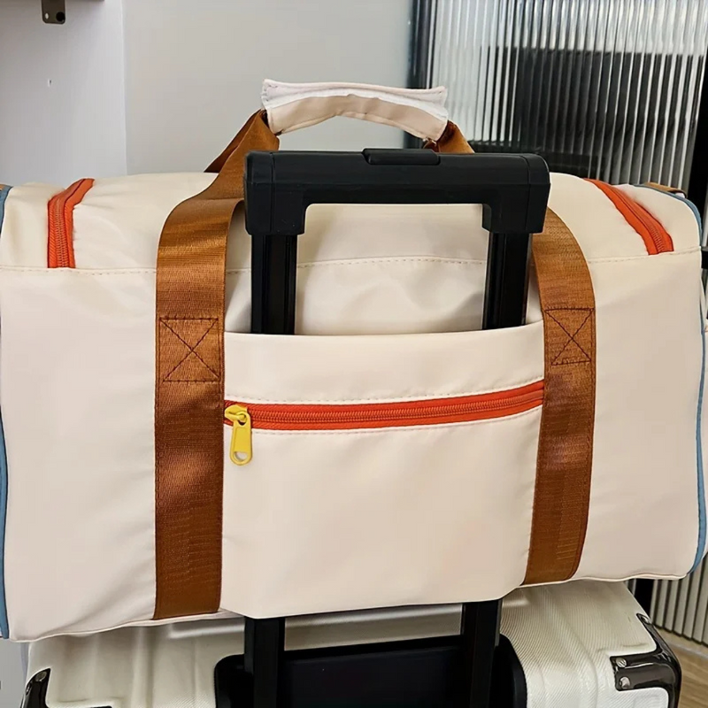 Lichtgewicht Duffeltas met Kleurblokken - FlexaBag