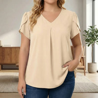 V-Neck Loose Fit Blouse - Katherine