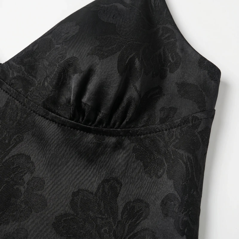 V-Neck Satin Cami Top -  Leona