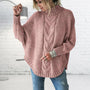 Langer Grob Gestrickter Damenpullover - Elise