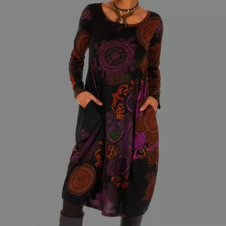 Retro Boho Kleid - Elara