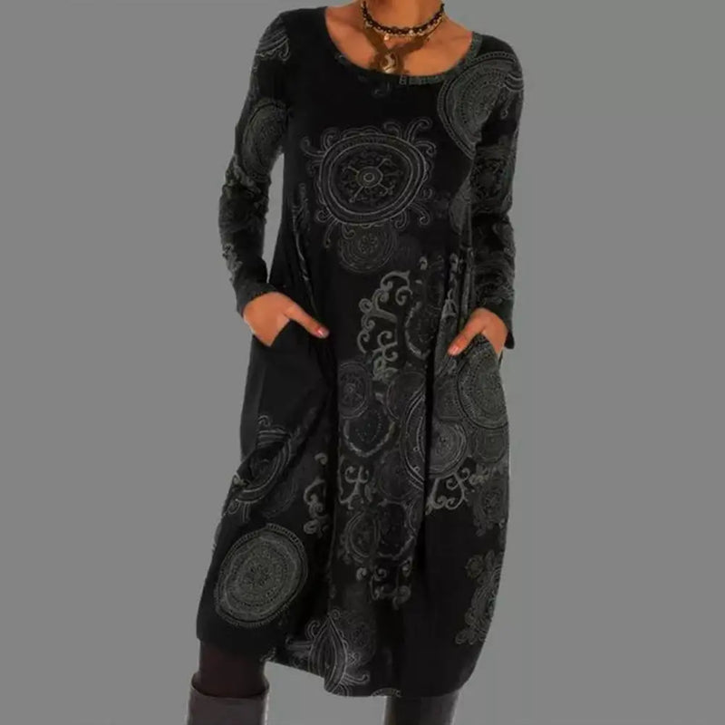 Retro Boho Kleid - Elara