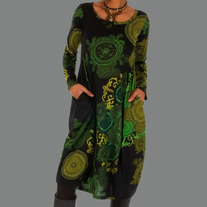 Retro Boho Kleid - Elara