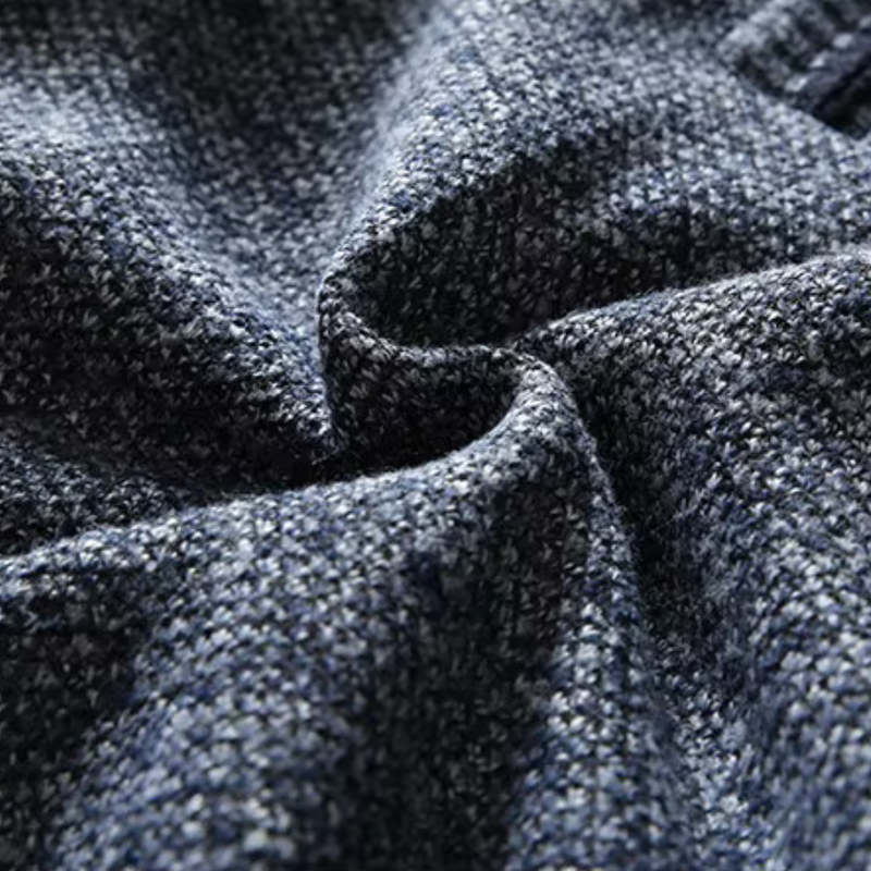 Shizley - Herrenpullover mit hohem Kragen und Reißverschluss