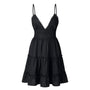 Luftiges & stilvolles Mini-Spaghetti-Kleid mit V-Ausschnitt – Melina