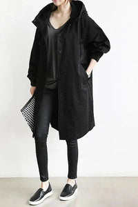 Oversized Waterproof Hooded Trench Coat 5