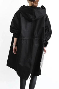Oversized Waterproof Hooded Trench Coat 7