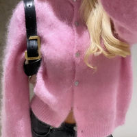 Vintage Plüsch Strickjacke für Damen - Rosie