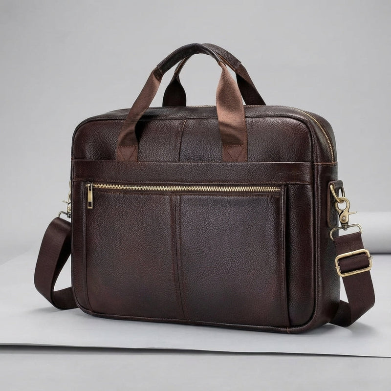 Vintage Stijl Rundleer Aktetas - BriefLux