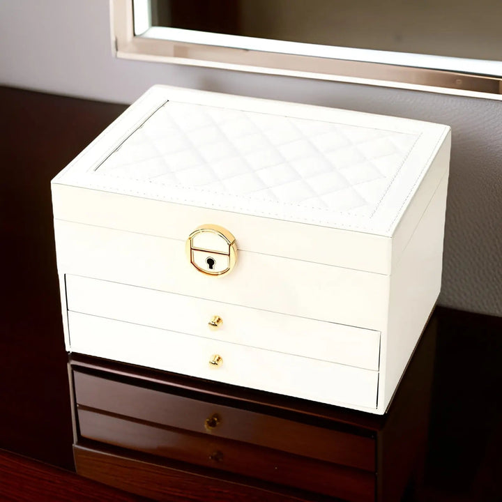 Luxuriöse mehrschichtige Schmuckbox - EleganceBox