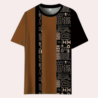Casual T-Shirt with Color Blocks for Men - Milo