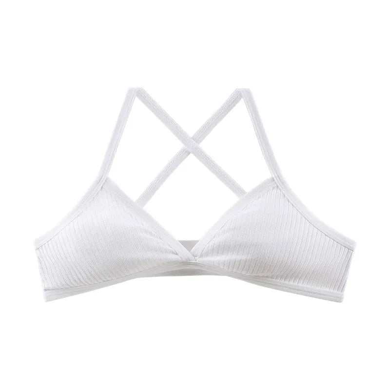 Crossed Bra | With Deep V-Neckline