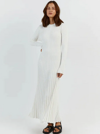 Gracie Gestricktes Maxikleid | Eng & schmeichelhaft