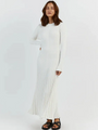 Gracie Gestricktes Maxikleid | Eng & schmeichelhaft