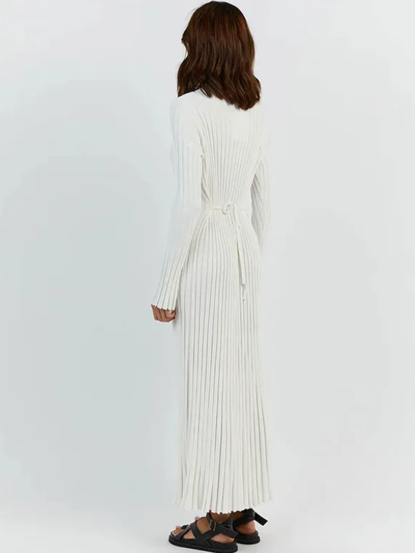 Gracie Gestricktes Maxikleid | Eng & schmeichelhaft