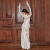 Maxikleid mit Spitze und Trägern - Lena
