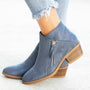 Stilvolle Leder Damen Stiefeletten – Saphira
