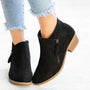 Stilvolle Leder Damen Stiefeletten – Saphira
