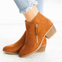 Stilvolle Leder Damen Stiefeletten – Saphira