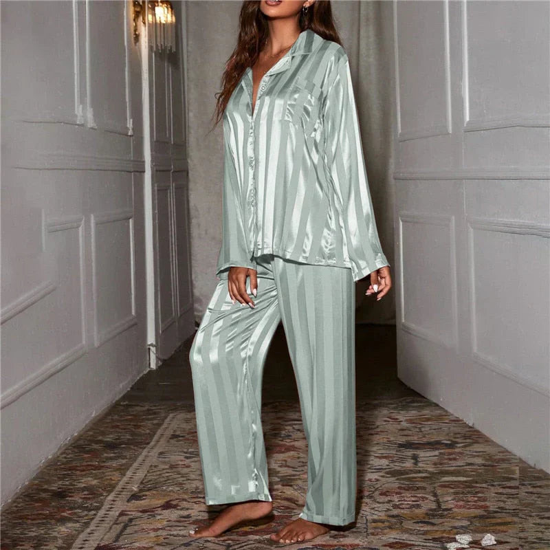 Seidweich Damen-Pyjama-Set - Emilia