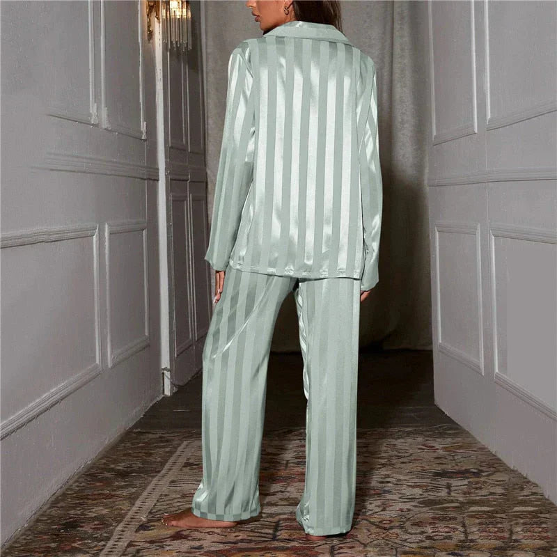 Seidweich Damen-Pyjama-Set - Emilia
