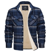 Fleece Gevoerde Geruite Herenjas – Arvid
