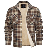 Fleece Gevoerde Geruite Herenjas – Arvid